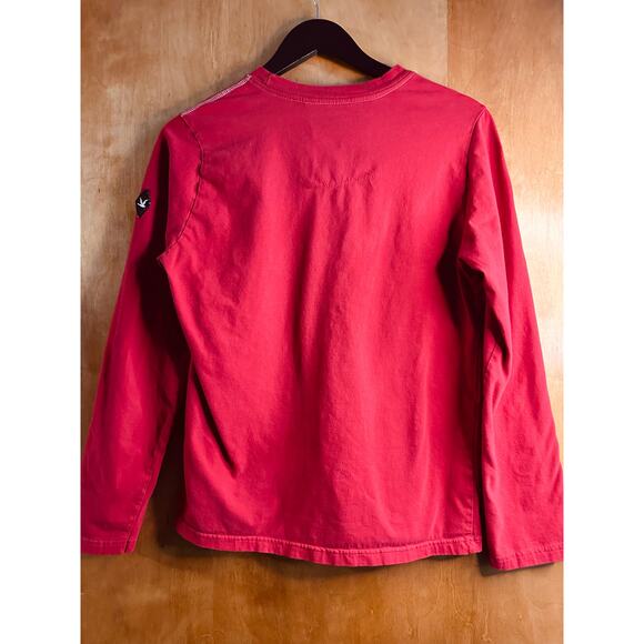 Chevignon Men's Red Long Sleeve Shirt with Trademark Patches Size Large - Picture 4 of 8